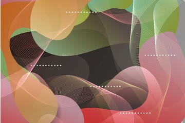 3D abstract background with outlined paper shapes. Vector design layout for business presentations, flyers, posters and invitations.