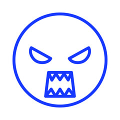 monster emoji Isolated Vector icon which can easily modify or edit

