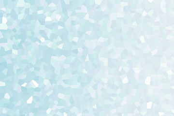 Delicate, soft, blurred blue aquamarine, azure mosaic crystal geometric shape texture background gradient pastel white color. Can be used for websites, brochures, posters, printing and design.