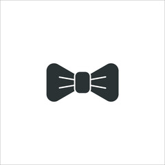 Vector sign of the bow tie symbol is isolated on a white background. bow tie icon color editable.
