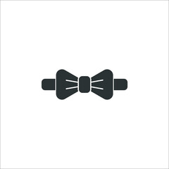 Vector sign of the bow tie symbol is isolated on a white background. bow tie icon color editable.
