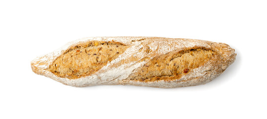 Homemade Freshly Baked Traditional Bread Isolated