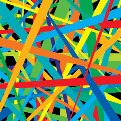 vector pattern of colorful lines