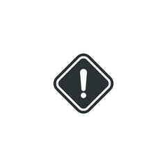 Vector sign of the danger symbol is isolated on a white background. danger icon color editable.