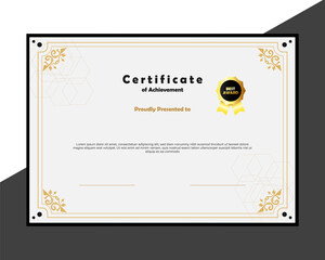 Naklejka premium Vintage certificate business template document design