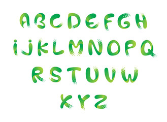 Smart digital pixel alphabet concept design