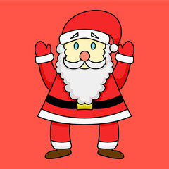 Worried Santa Claus