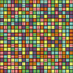 Fototapeta premium Abstract Geometric Pattern generative computational art illustration