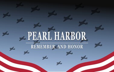 Pearl Harbor Remembrance, background - obrazy, fototapety, plakaty