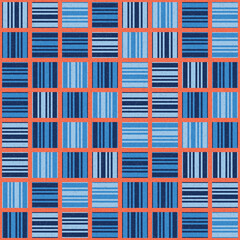 Abstract Geometric Pattern generative computational art illustration