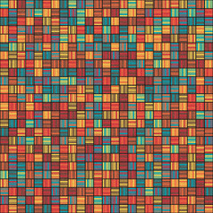 Fototapeta premium Abstract Geometric Pattern generative computational art illustration