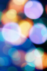 Abstract Christmas light in bokeh as background