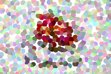 Dark maroon dots in the center, surrounded by light ones