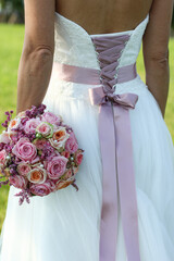Brautkleid von hinten