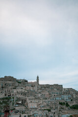 Obraz premium Italy, july 2017, view of the city of matera, known all over the world for the historic Sassi