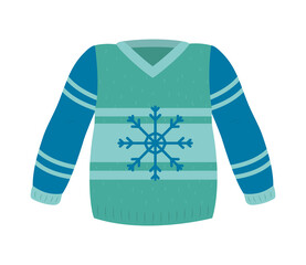 Christmas sweater with snowflake
