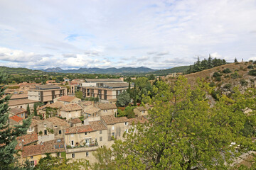 Fototapeta na wymiar Provence landscape from Vaison-la-Romaine, France