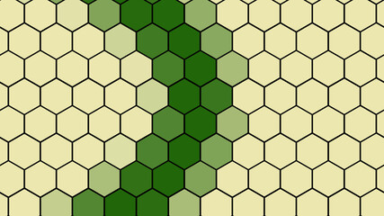 3D rendering of a background based on a hexagonal technological grid for an unusual bright design of presentations, websites and publications
