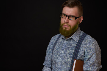 emotional business man manager office posing