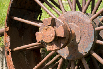 Mining relics at the historical mining trail of Karangahake gorge