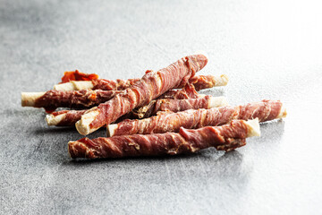 Dog treat sticks. Chewy sticks for dog.