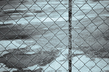 fence with barbed wire