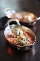eggplant balls in sauce