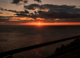 sunrise sun rising over the horizon
