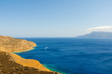 Fototapeta na wymiar beautiful beaches of Greece - Crete Balos bay