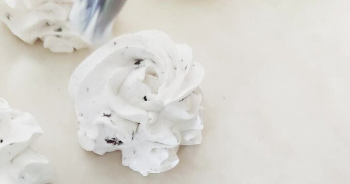 making homemade marshmallows. Sweets, zefir