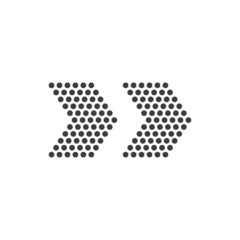 Arrow symbol solated on white background. Vector illustration