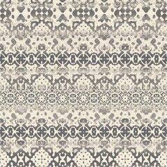 Seamless two toned distressed rug or textile surface pattern design for print. High quality illustration. Ornate flooring or wallpaper interior home design sophisticated look. Stylish graphic motif.