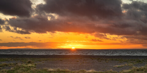 Sunset on Ballantrae Bay Beach