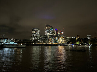 London at night