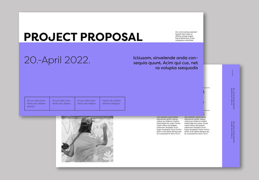 Purple Pitch Deck Layout