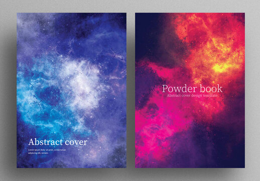 Powder Texture Backgrounds for Book Cover Layouts