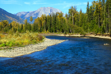 Elk River British Columbia Canada Landscape