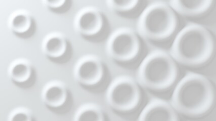 White convex background made of anti-aliased geometry. 3d rendering