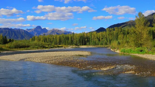 Elk River British Columbia Canada Landscape