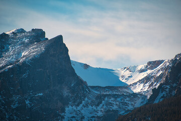 mountains in the morning