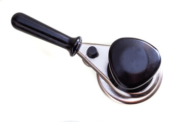 Glass Jar and can lid closing machine for canning isolated on a white background