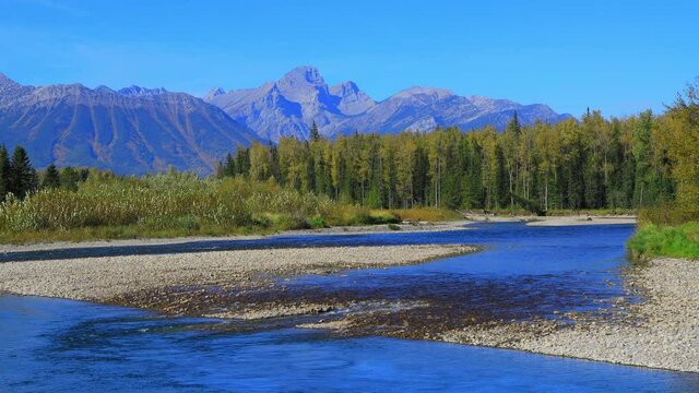 Elk River British Columbia Canada Landscape