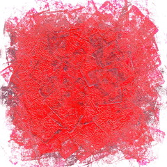 Hand-drawn rough texture. A rough red wall. Volumetric texture for surface or background design.