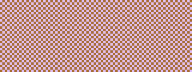 Checkerboard banner. Brown and Lavender colors of checkerboard. Small squares, small cells. Chessboard, checkerboard texture. Squares pattern. Background.