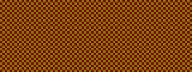 Checkerboard banner. Maroon and Olive colors of checkerboard. Small squares, small cells. Chessboard, checkerboard texture. Squares pattern. Background.
