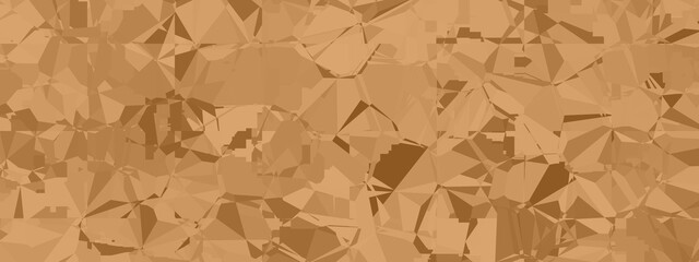 Banner abstract macro crystal geometric background texture Bronze color. Random pattern background. Texture Bronze color pattern background.