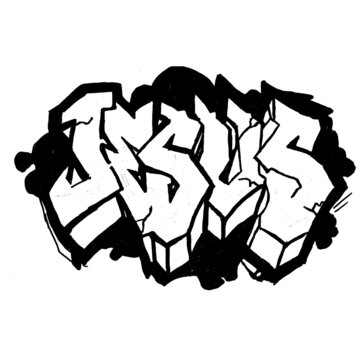 jesus name graffiti