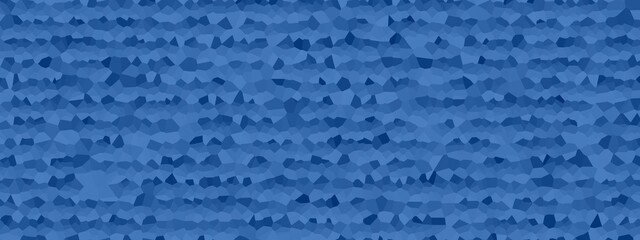 Banner of abstract detailed geometrical background Cobalt blue color. Random pattern background. Texture Cobalt blue color pattern background.
