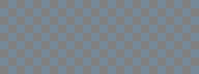 Checkerboard banner. Light Slate Grey and Grey colors of checkerboard. Small squares, small cells. Chessboard, checkerboard texture. Squares pattern. Background.