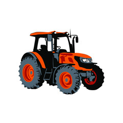 Illustration Vector Graphic of Tractor